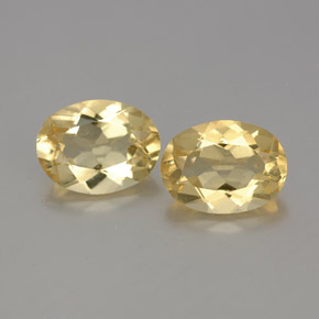 Gemas de berilo dorado amarillo natural de  ct, corte óvalo, VVS