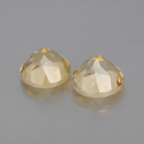 Gemas de berilo dorado amarillo natural de  ct, corte redondo, VVS-VS