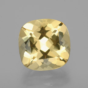 Berilo Dorado Amarillo natural de 2.83 ct, Corte Cojín, VVS