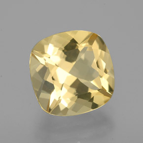 Berilo Dorado Amarillo natural de 2.83 ct, Corte Cojín, VVS