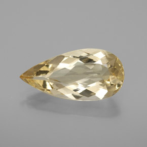 Berilo dorado amarillo natural de 3,15 ct, en forma de pera, VVS-VS