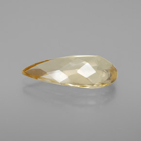 Berilo dorado amarillo natural de 3,15 ct, en forma de pera, VVS-VS