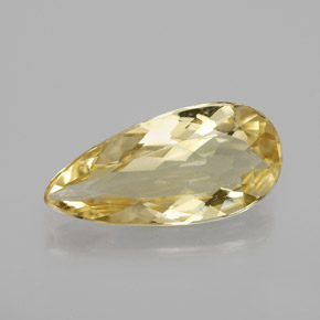 Berilo dorado dorado natural de 2,66 ct, en forma de pera, VS