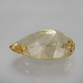 Berilo dorado amarillo natural de 2,98 ct, en forma de pera, VVS