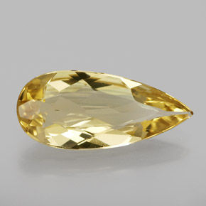 Berilo Dorado Amarillo natural de 2.39 ct, En forma de pera, VVS-VS