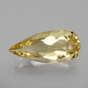 Berilo Dorado Amarillo natural de 2.73 ct, En forma de pera, VVS