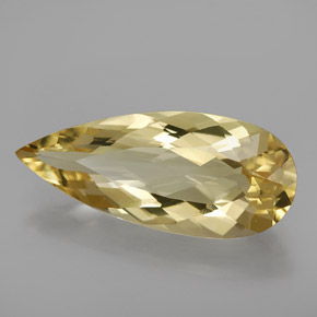 Berilo dorado amarillo natural de 2,92 ct, en forma de pera, VVS