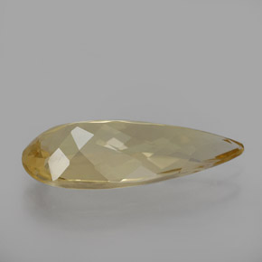 Berilo dorado amarillo natural de 2,92 ct, en forma de pera, VVS
