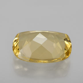 Berilo dorado amarillo natural de 2,12 ct, corte cojín, VVS-VS