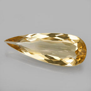Berilo dorado amarillo natural de 5,06 ct, en forma de pera, VS