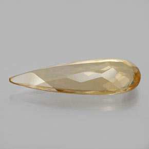 Berilo dorado amarillo natural de 5,06 ct, en forma de pera, VS