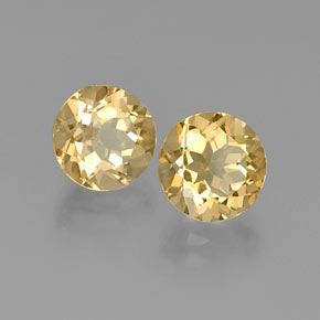 Gemas de berilo dorado amarillo natural de  ct, corte redondo, VS