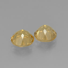Gemas de berilo dorado amarillo natural de  ct, corte redondo, VS