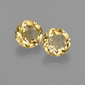 Gemas de Berilo Dorado Amarillo natural de  ct, Corte Redondo, VVS-VS