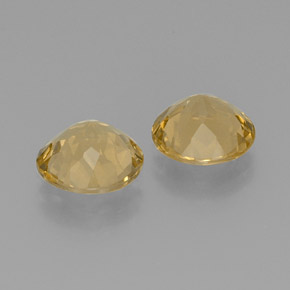 Gemas de berilo dorado amarillo natural de  ct, corte redondo, VVS-VS