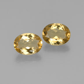 Gemas de berilo dorado amarillo natural de  ct, corte óvalo, VVS