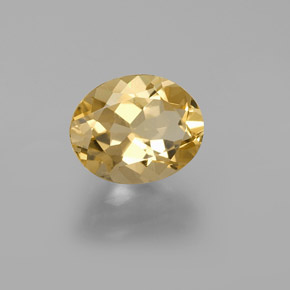 Berilo dorado amarillo natural de 2,29 ct, corte óvalo, VVS