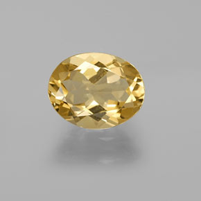 Berilo Dorado Amarillo natural de 2.03 ct, Corte Óvalo, VVS