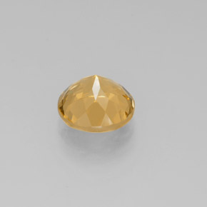 Berilo dorado amarillo natural de 2,85 ct, corte redondo, VVS