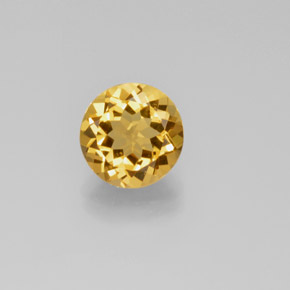 Berilo dorado amarillo natural de 2,40 ct, corte redondo, VS