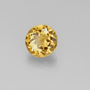 Berilo dorado amarillo natural de 2,40 ct, corte redondo, VS