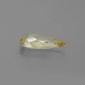 Berilo dorado amarillo natural de 1,58 ct, en forma de pera, VVS
