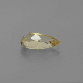 Berilo dorado amarillo natural de 1,70 ct, en forma de pera, VVS