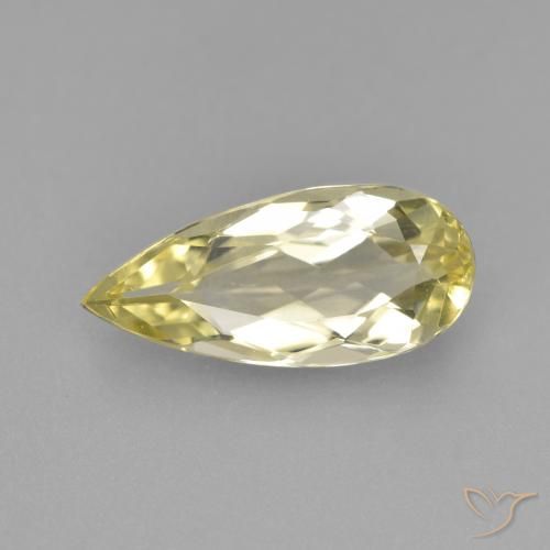 2.04ct Natural Amarillo claro Berilo dorado, En forma de pera, VVS