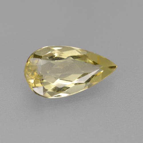 Berilo Dorado Amarillo dijón natural de 1.32 ct, En forma de pera, VVS