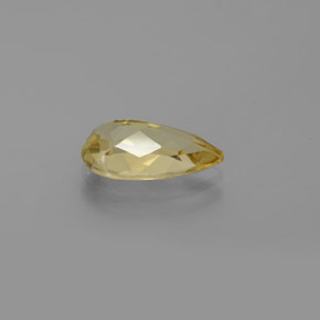 Berilo dorado amarillo natural de 1,52 ct, en forma de pera, VVS