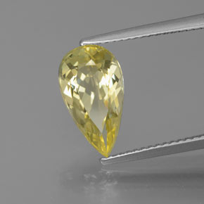 Berilo Dorado Amarillo natural de 2.44 ct, En forma de pera, VVS
