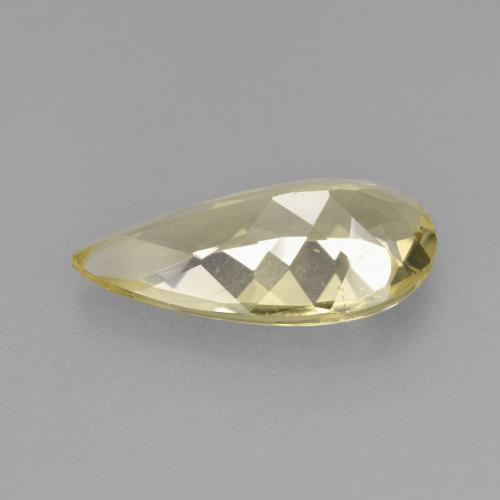 Berilo dorado amarillo natural de 2,07 ct, en forma de pera, VVS