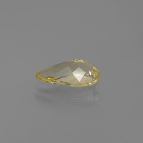 Berilo dorado amarillo natural de 1,65 ct, en forma de pera, VS