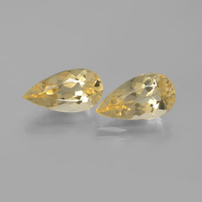 Gemas de Berilo Dorado Amarillo natural de  ct, En forma de pera, VVS