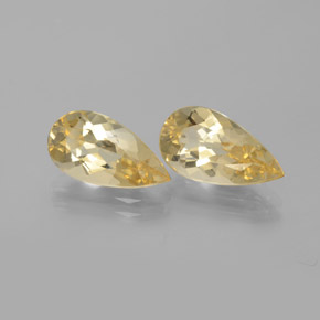 Gemas de Berilo Dorado Amarillo natural de  ct, En forma de pera, VVS