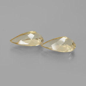 Gemas de Berilo Dorado Amarillo natural de  ct, En forma de pera, VVS