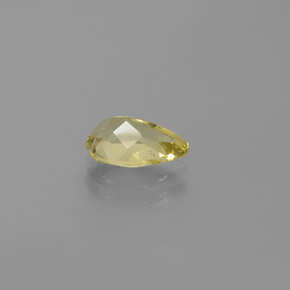 Berilo dorado amarillo natural de 1,11 ct, en forma de pera, VVS-VS