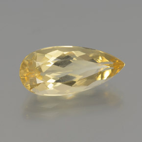 Berilo Dorado Amarillo natural de 4.99 ct, En forma de pera, VVS