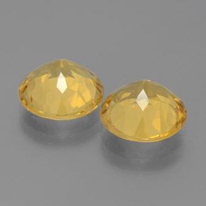 Gemas de berilo dorado amarillo natural de  ct, corte redondo, VVS-VS