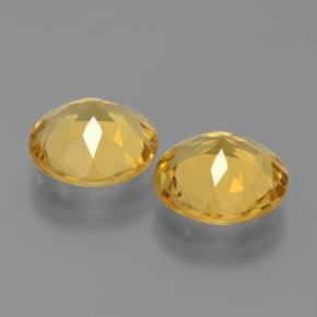 Gemas de berilo dorado amarillo natural de  ct, corte redondo, VVS-VS