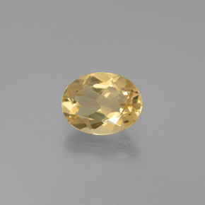 Berilo dorado amarillo natural de 1,72 ct, corte óvalo, VVS