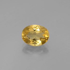Berilo dorado amarillo natural de 1,83 ct, corte óvalo, VVS