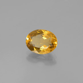 Berilo dorado amarillo natural de 1,70 ct, corte óvalo, VVS-VS
