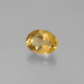 Berilo dorado amarillo natural de 1,68 ct, corte óvalo, VVS-VS