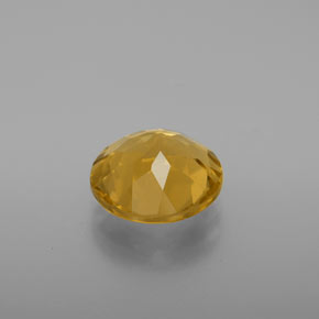 Berilo dorado amarillo natural de 3,29 ct, corte redondo, VVS-VS