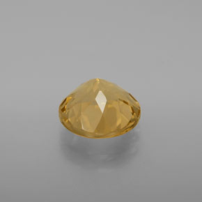 Berilo dorado amarillo natural de 3,44 ct, corte redondo, VVS-VS