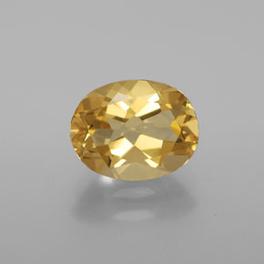 Berilo Dorado Amarillo natural de 1.86 ct, Corte Óvalo, VVS-VS