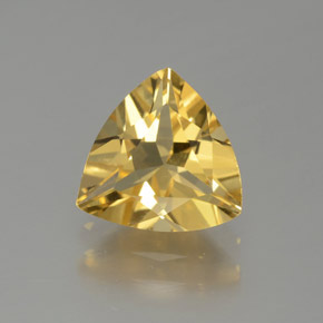 Berilo dorado amarillo natural de 1,35 ct, trillón, VVS