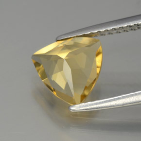Berilo dorado amarillo natural de 1,35 ct, trillón, VVS