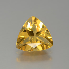 Berilo dorado amarillo natural de 1,27 ct, trillón, VVS-VS